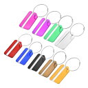 ラゲッジタグ IDカードホルダーのラベル トラベル用 8 x 4.2 cm アルミニウム 9カラー 1セット