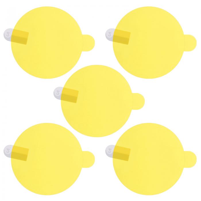 5個セットのウォッチガラススクリーンプロテクター 60mm HDハイデフィニション アンチフィンガープリント ソフトPET素材 ユニバーサルラウンドスマートウォッチ用スクリーン保護フィルムプロテクター