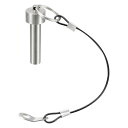ボールロックピン 304ステンレス鋼 マグネット 磁気タイプ クイックリリースピン プッシュリング付き 14cmロープ付き 10mm-41mm(4)