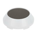 VekAuto 1 Pc ホイールセンターキャップ ハブキャップ リムセンターキャップ OD: 65mm/2.56" ユニバーサル プラスチック ホワイト Toyotaに対応カローラ Hondaに対応フィット用 ブロンズトーンステッカー