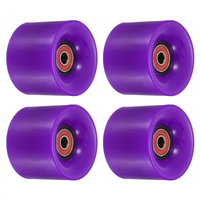 PATIKIL 60 mm ロングボードホイール ベアリング付き AB EC-9 4個 ストリートホイール スケートボード..