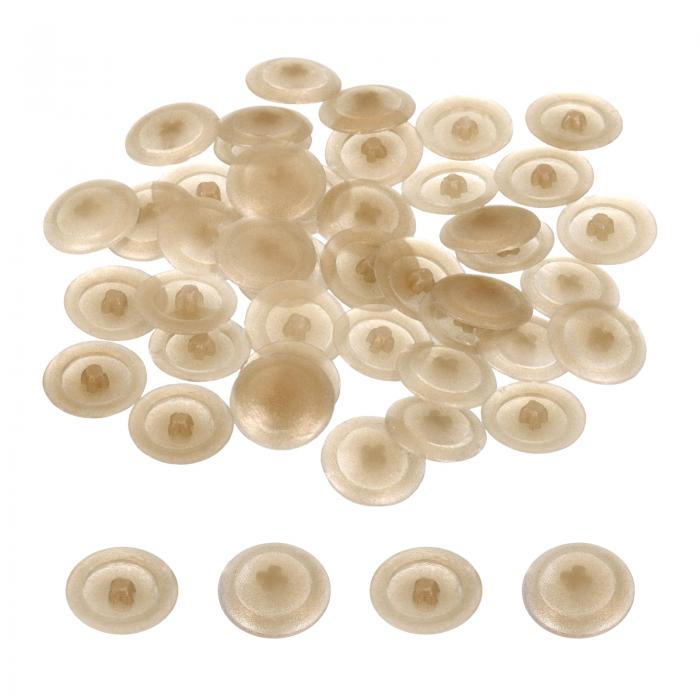 40個のねじキャップカバー 12mmの防水プラスチック製ねじ飾りキャップ カムロックナット用自己攻釘ねじ..