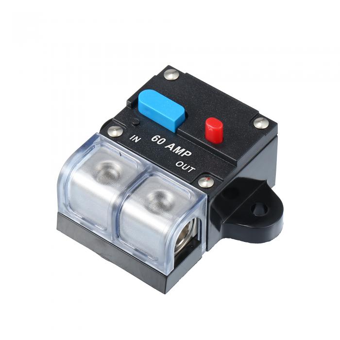 Motoforti ユニバーサルDC 12V-24Vヒューズホルダー 60A 自動オーディオサーキットブレーカーリ セット..