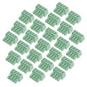 PCBターミナルブロック コネクタ グリーン AC300V 8A ピッチ3.5mm 4P フラットアングル ニードルシート プラグイン 25個入り(4)