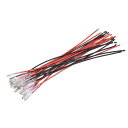 メススペード圧着端子 圧着スペード端子 スペードターミナル 絶縁スリーブ付き ランプスイッチ用 2.8mm 6.3 mm 20cm 20AWGワイヤー レッド ...