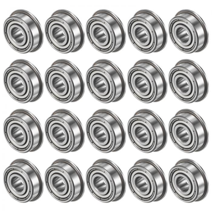 M METERXITY 20パックF605ZZフランジ付きボールベアリング 5mm x 14mm x 5mmダブルメタルシールドZ1ク..