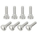 ノブ付き真鍮ショルダーボルト ニッケルメッキ仕上げ M5x16mm ナット8個入り