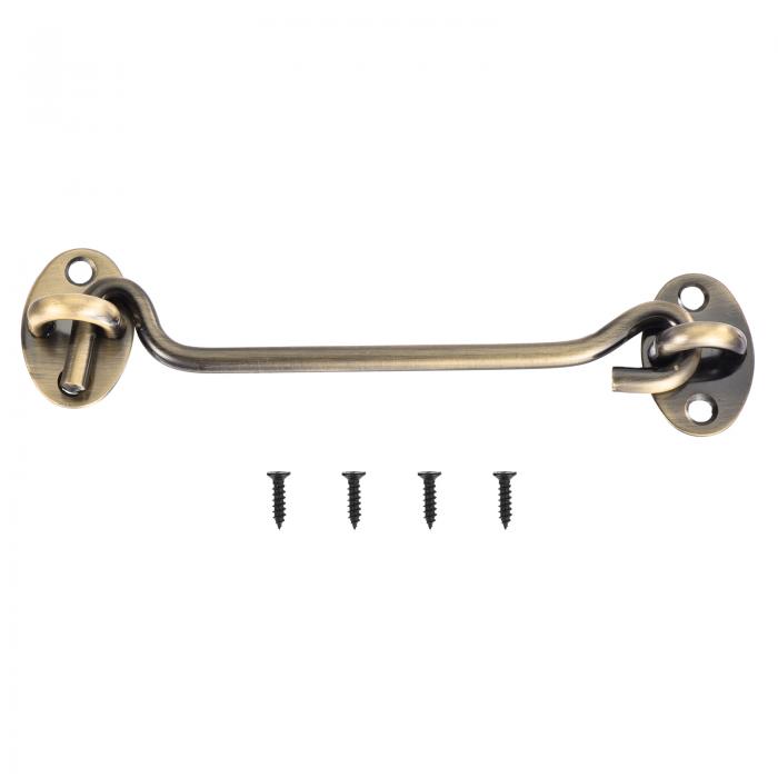 6" フックアンドア イラッチバーンドアロックプライバシーハードウェアステンレススチールゲートロックウィンドウキャビンフックスライディングドアベッドルームバスルーム 緑