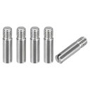 5個セット M4 x 16mm スロット付きシリンドリカルピン 304ステンレス鋼製 ダウエルピン 家具キャビネット用外部ねじロケーションピン