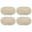 4個セット ベルベット糸 ソフトなシェニール糸 4x100g/14.1oz(347ヤード) ふわふわで暖かい編み物 かぎ針編み 織り物 ブ ランケット バッグ ...