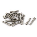 六角穴付きボルト 六角ソケットキャップスクリュー M4x25mm 316ステンレス鋼 ネジ・ファスナー 30mm長さ 20個入り(4)