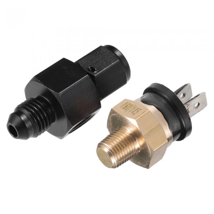 自動車エンジン温度冷却ファンスイッチ継手アダプター 4AN 160°F オン-145°F オフ 1セット