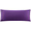 PiccoCasa Cotton Body Pillowcase 20"x55" 1PC Bolster Pillow Cover with Envelope Grape