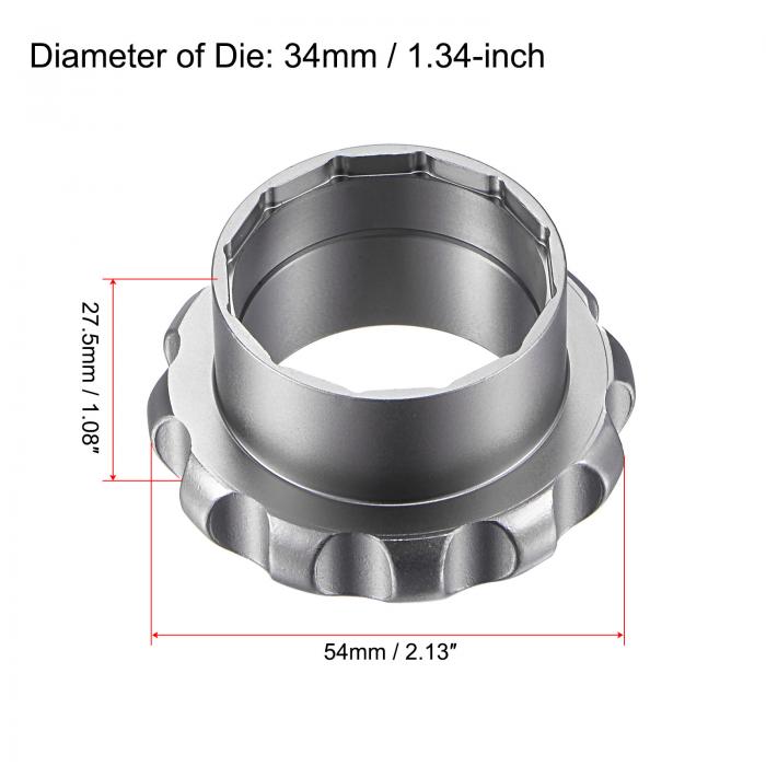 時計ケースオープナーダイ ケースリムーバーツール スクリューバックオープナー クロム鋼 34 mm時計修理用 ブラック