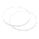 2個セット ウォッチクリア水晶レンズガラス 36.5mm 直径 3 mm 厚さ ラウンドフラットミネラル高透過ウォッチガラス交換部品 ウォッチメーカー修理用
