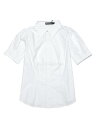 Allegra K シャツ パフスリーブ カラー コットン ボタンダウン オフィス レディース ホワイト色 M