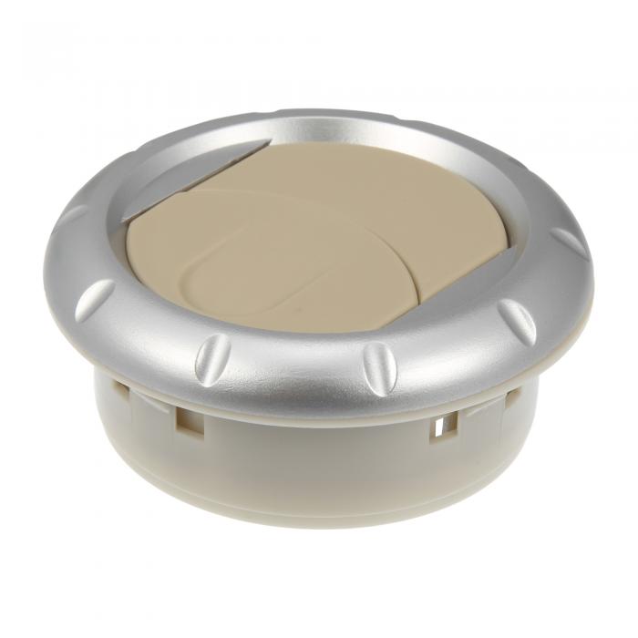 AC排気口 ルーバー ダッシュボード 電気メッキノブ 円形 RV バス ボート ヨット キャラバン 乗用車用 6..