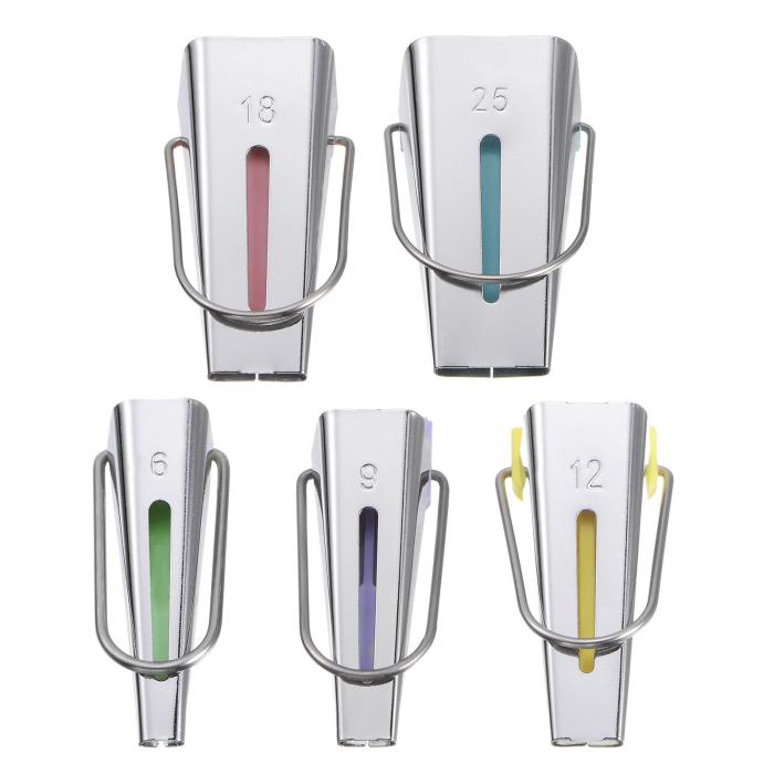 バイアステープメーカーキット 一重 二つ折り生地 バイアスバインディングメーカーソーツール 生地パッ..