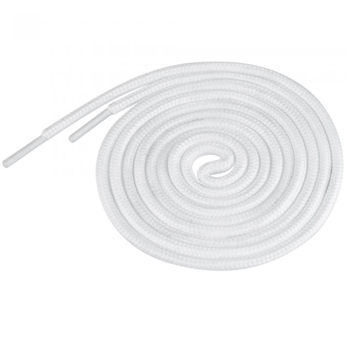 Elerevyo 靴ひも アウトドア 靴紐 丸紐 丸型 シューレース 丈夫 ハイキング スポーツ ランニング用 2ペア ホワイト 70cm/27.55