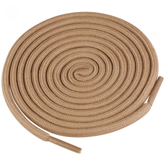 Elerevyo 丸紐 丸型 シューレース 丈夫 靴ひも スニーカー ブーツ オールシューズ用 無地 伸縮性 靴紐 2ペア オレンジブラウン 140cm/55.11"