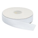 ベルベットリボン 2.5 cm x 25ヤード シングル フェイススプールシルキー DIY工芸品 ギフト包装リボン 装飾用 ホワイト