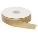 ベルベットリボン 2.5 cm x 25ヤード シングル フェイススプールシルキー DIY工芸品 ギフト包装リボン 装飾用 カーキ