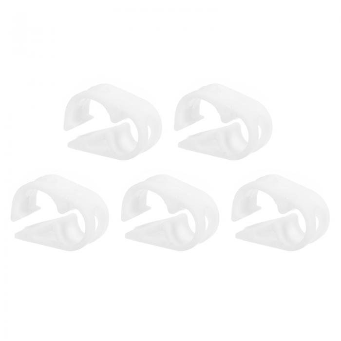 プラスチックチューブクランプ、5個セット 1/8"-5/32" チューブ外径調整可能なチューブクランプ ラボピ..