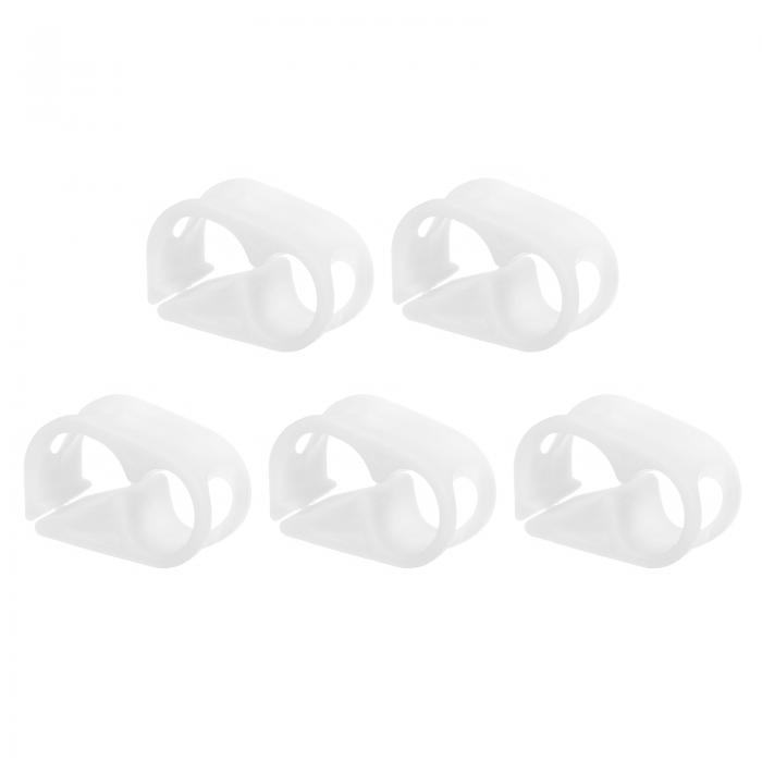 プラスチックチューブクランプ、5個セット 3/16