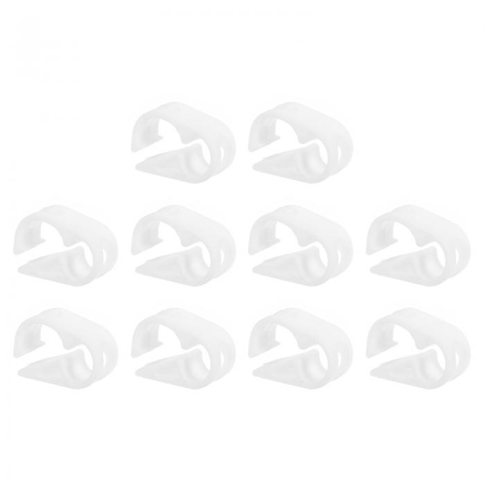 プラスチックチューブクランプ、10個 1/8"-5/32" チューブ外径調整可能なチューブクランプ ラボピンチ..