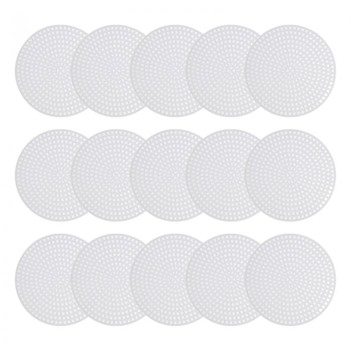 プラスチックメッシュキャンバスシート ラウンド ブランクキャンバス 刺繍針先 ニットかぎ針編み用 7.7..