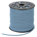 PATIKIL 100ヤード×2.6mmフェイクスエードレザーコード ブレスレットネックレスビーズ作りDIYクラフト用レザーレースストリング シーブルー