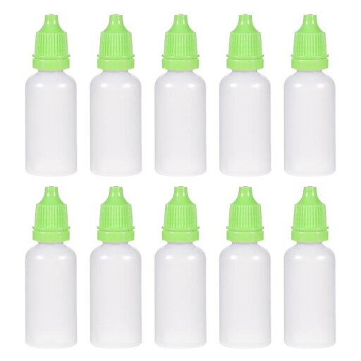 小口ドロップボトル プラスチックドロッパーボトル 絞り可能液体ドロッパーボトル グリーン 15ml 20個 小口ドロップボトル プラスチックドロッパーボトル 絞り可能液体ドロッパーボトル グリーン 15ml 20個