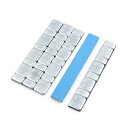 ホイールバランス重量 接着バック オートバイ用 2.1oz 124 x 18mm 5個