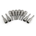 ソケットビット 六角ドライバービット クロムバナジウム 507g 耐久性 13mm磁気パワー六角 ナットセッタードライバービット