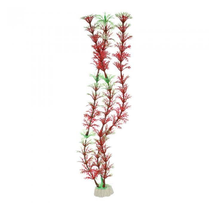 VOCOSTE 水族館プラスチック植物 人工水生植物 水槽 植物の装飾用 レッド グリーン 1個