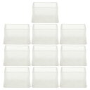家具脚カバー クリア PVC チェア テーブル End Tip Pad フィート カバー 家具フロア プロテクター 10個入り (20x40mm) インナーサイズ ノイズ減らし スクラッチ防止
