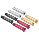 PATIKIL 34mm ネジ修理キット インライン車軸ねじ シャフト六角ソケットねじ ファスナー 8個入り スケートローラー用 ブラック レッド シルバー ゴ...