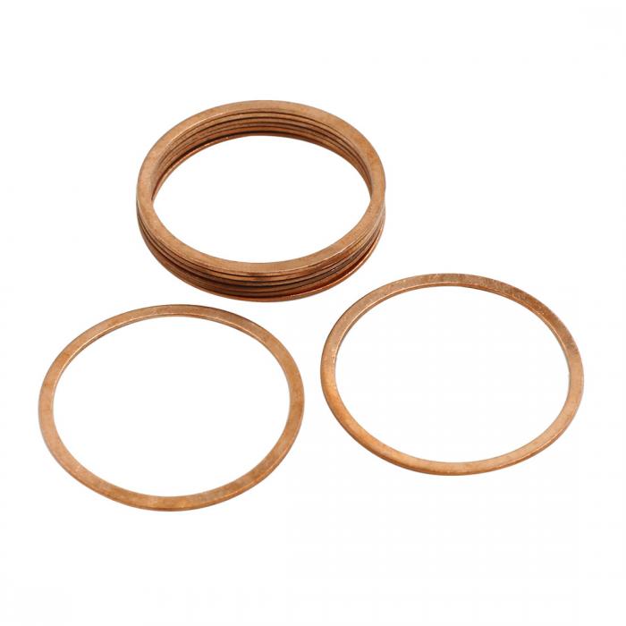 銅ワッシャー フラット シーリングガスケットリング 車用 内径40mm 8個入り