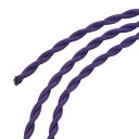 ツイストクロス被覆線 2コア 18AWG 5 M ヴィンテージ織物 電気ケーブル ペンダントライトDIYプロジェクト用 パープル(3)