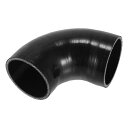 X AUTOHAUX 1個 内径83mm/3.27" 長さ102mm 4.02" 90度 ブラック カー シリコンホース シリコンチューブ インタークーラー ターボ インテーク ラジェーターホース 耐圧力 耐久 耐熱ホース 耐寒 冷却 接続ホース クーラントホース 自動車 建設機械 工業用 汎用