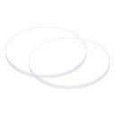 2個セット ウォッチクリア水晶レンズガラス 27.5mm 直径 2mm 厚さ ラウンドフラットミネラル高透過ウォッチガラス交換部品 ウォッチメーカー修理用
