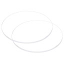 2個セット ウォッチクリア水晶レンズガラス 34.5mm 直径 2mm 厚さ ラウンドフラットミネラル高透過ウォッチガラス交換部品 ウォッチメーカー修理用