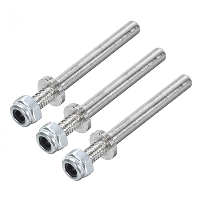 RC飛行機用 パック3個 ランディングギアスチールアクスル 直径5/32" 長さ1.7" M4ホイールドライブシャ..