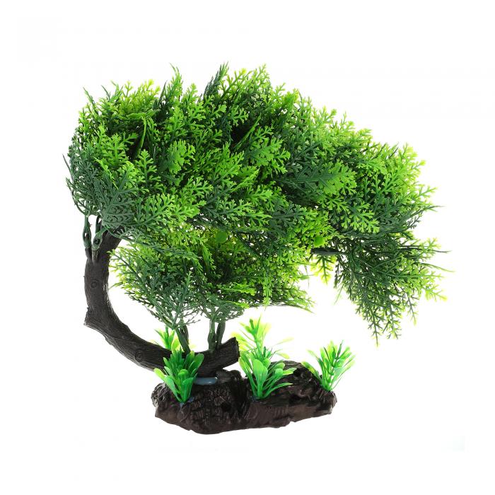 VOCOSTE 水族館プラスチック植物 水族館 模擬 プラスチック 植物 水槽 風景植物装飾用 1個 グリーン 20 cm