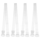 VOCOSTE インビジブルクリアブラストラップ プラスチックフック ショルダーストラップ ノンスリップ 調節可能 ABS 透明 18mm 2ペア