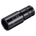 ポイントインパクトソケット 13 mmドライブx22 mmディープインパクトソケット 熱処理済み CR-V鋼 長さ80 mm 6ポイントメトリックサイズ