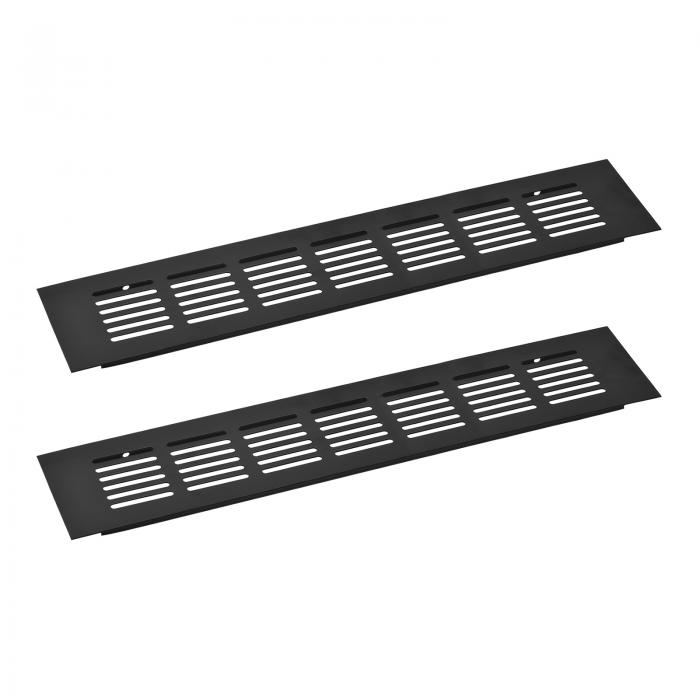 2個セットの長方形換気グリル アルミ合金メッシュエアベントカバー ルーバー付き換気カバー キャビネッ..