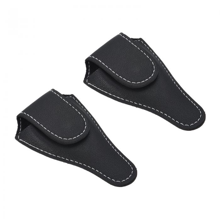 PATIKIL 115mm x 67mm 刺繍 はさみの鞘 2個 PUレザー 爪の甘皮はさみカバー 小さい 尖ったニッパー ハ..