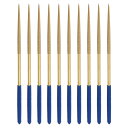 砥石ヤスリセット チタニウムコート 5mm x 180mm 丸いヤスリ メタル 木 石 グラス用 10個入