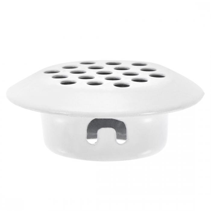 換気グリル 排水口カバー エアベントルーバー 19mm径適用 キッチン キャビネット用ステンレス鋼 ホワイト 15パック入り